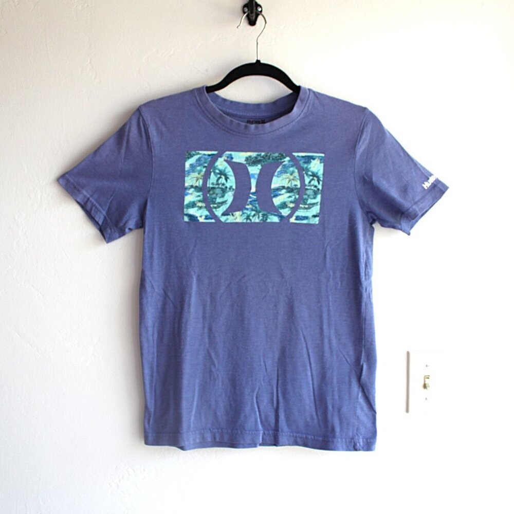 Hurley T-shirt Girls Size 18/20 Hawaiian Print